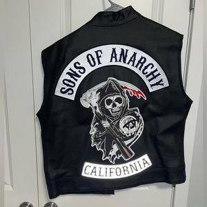 Homemade sons of anarchy vest (men’s large-real leather) worn once